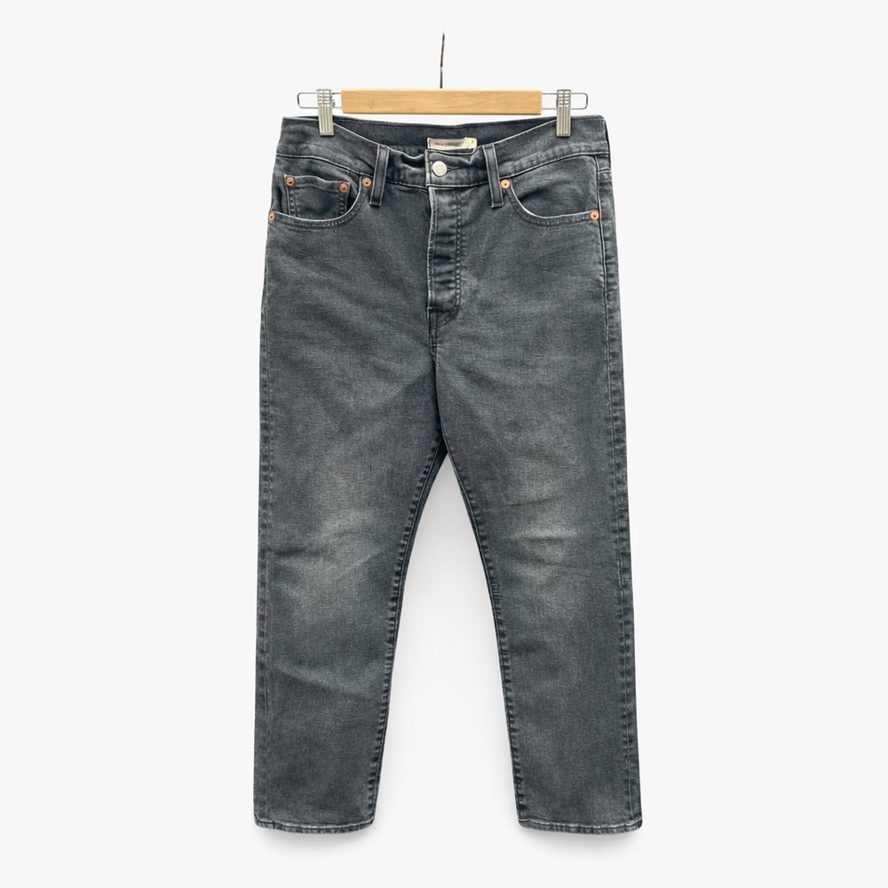 Levi’s Wedgie Straight Jeans Gray High Rise Button Fly 31 - Picture 4 of 8